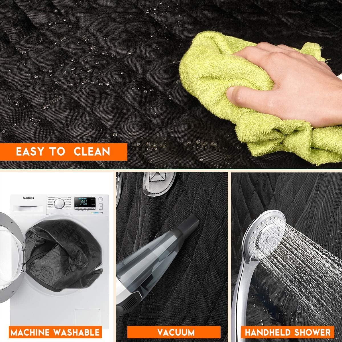 Waterproof dog car seat cover