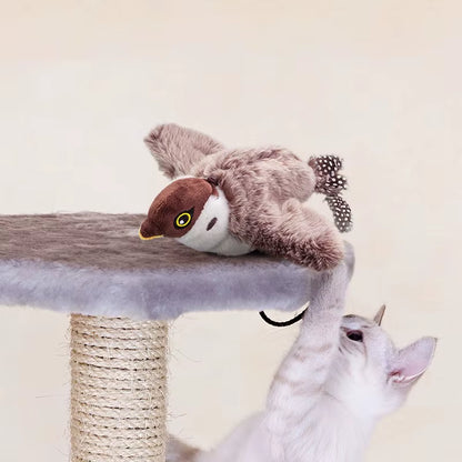 FlutterChirp Cat Toy – Rechargeable Flapping Bird with Catnip &amp; Realistic Sounds