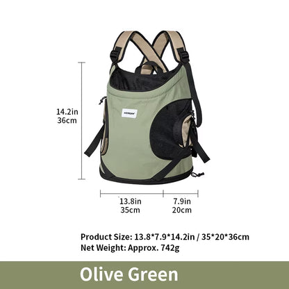 Pet Front Carry Chest Backpack – Stylish, Secure &amp; Super Comfortable for Outdoor Adventures