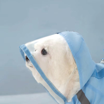 Full-Cover Pet Raincoat – All-Weather Waterproof Poncho for Dogs &amp; Cats
