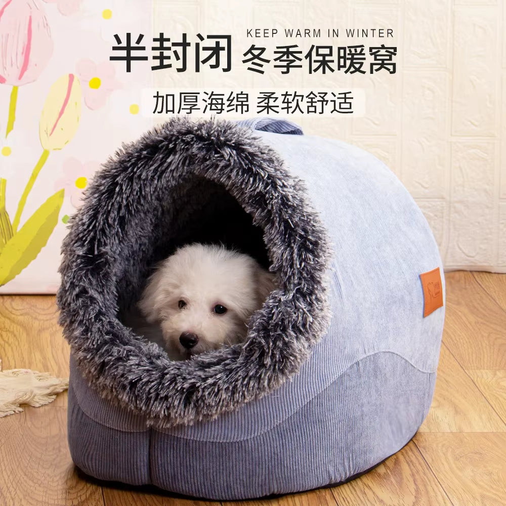 WarmNest Cozy Cave – Self-Warming Tent Bed for Cats &amp; Small Dogs