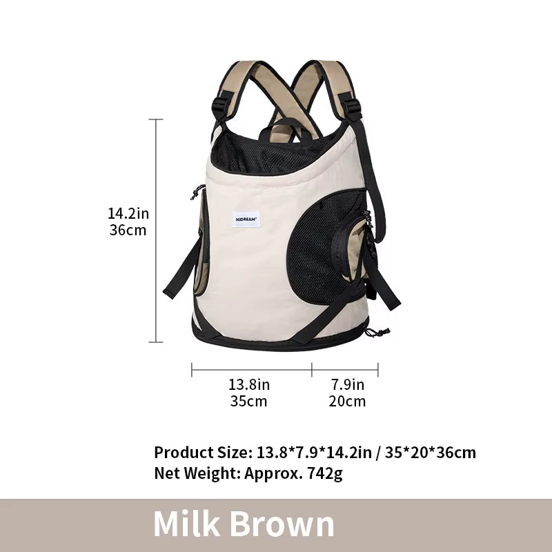 Pet Front Carry Chest Backpack – Stylish, Secure &amp; Super Comfortable for Outdoor Adventures