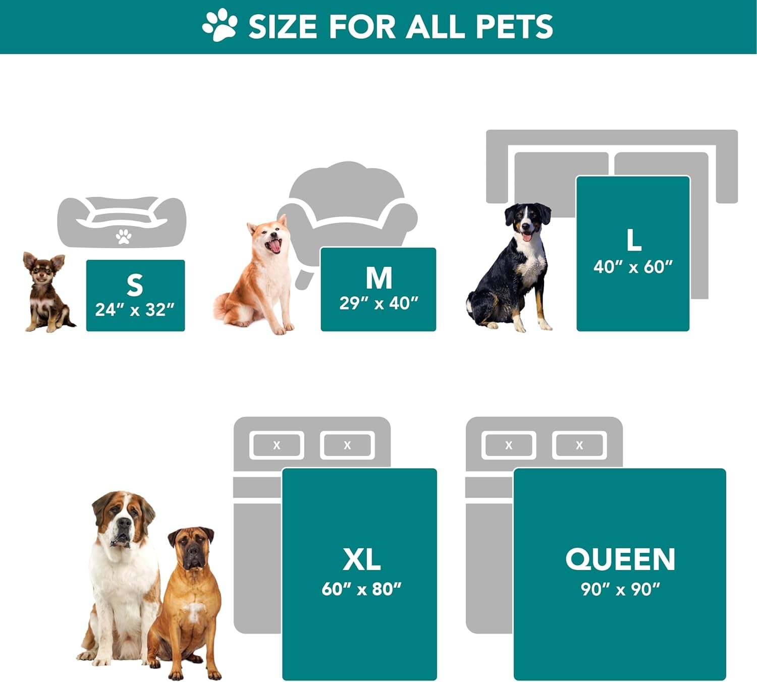 Soft sherpa blanket for medium large dogs