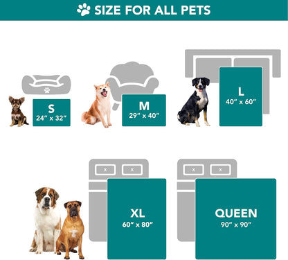 Soft sherpa blanket for medium large dogs