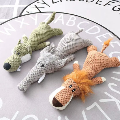 Squeaky Animal Plush Toys – Fun, Teething &amp; Tooth-Cleaning in One