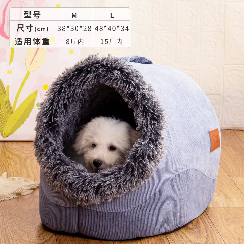 WarmNest Cozy Cave – Self-Warming Tent Bed for Cats &amp; Small Dogs