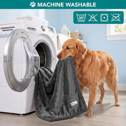 Soft sherpa blanket for medium large dogs