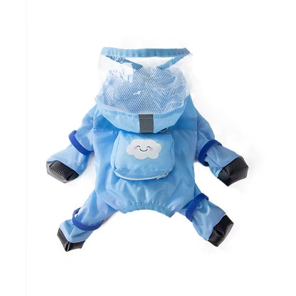 Full-Cover Pet Raincoat – All-Weather Waterproof Poncho for Dogs &amp; Cats