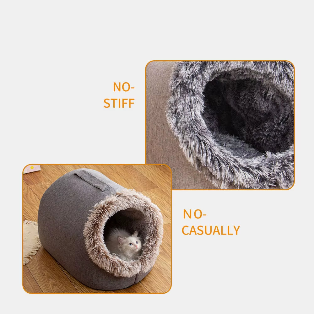 WarmNest Cozy Cave – Self-Warming Tent Bed for Cats &amp; Small Dogs