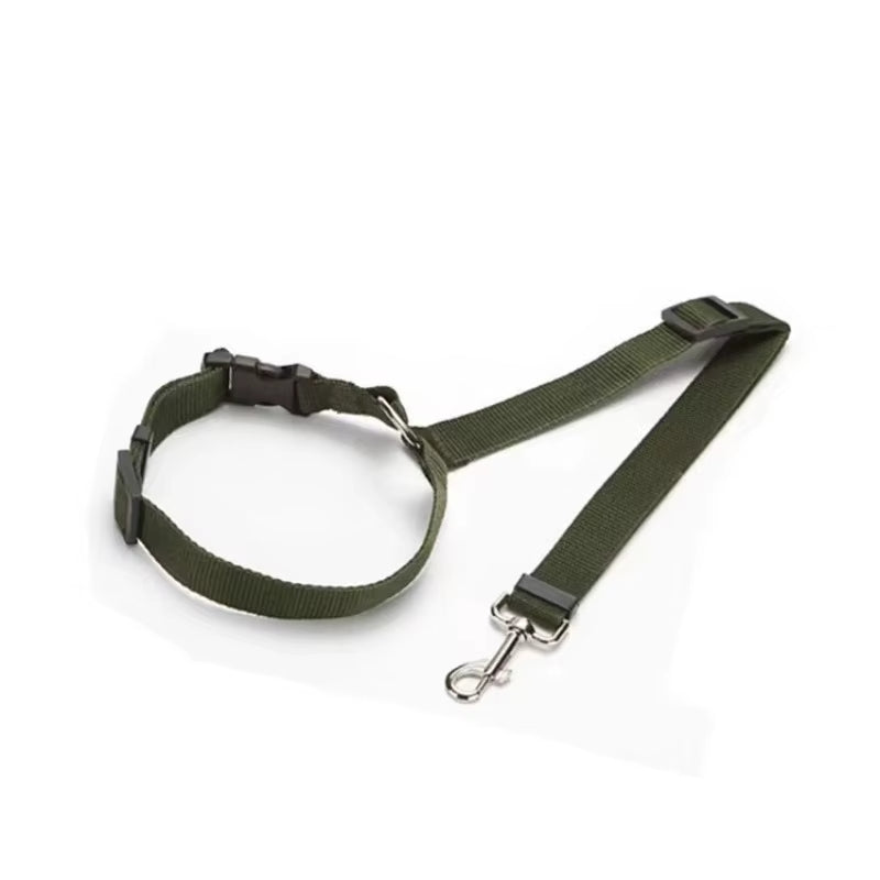 SafeRide DuoLeash – 2-in-1 Car Seat Belt &amp; Walking Leash for Dogs on the Move
