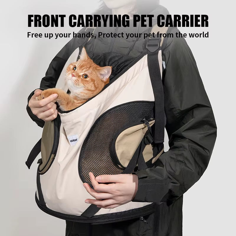 Pet Front Carry Chest Backpack – Stylish, Secure &amp; Super Comfortable for Outdoor Adventures