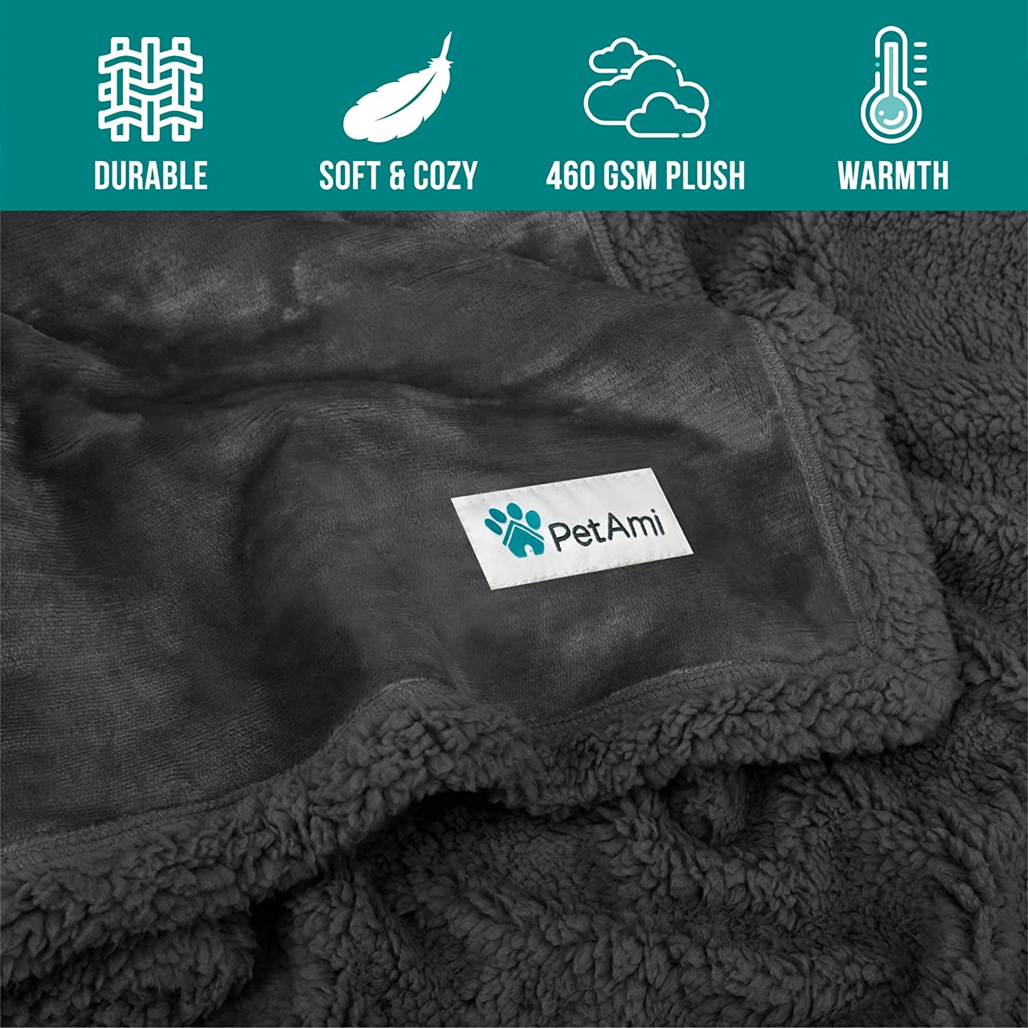 Soft sherpa blanket for medium large dogs