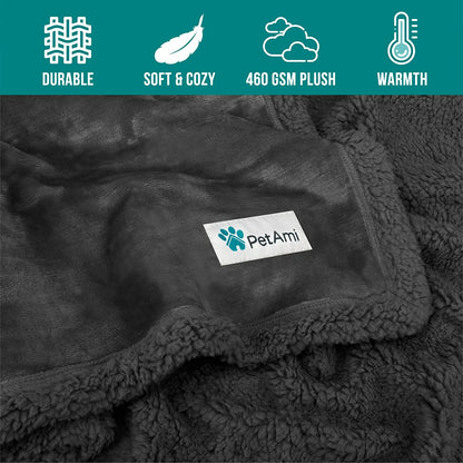 Soft sherpa blanket for medium large dogs