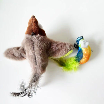 FlutterChirp Cat Toy – Rechargeable Flapping Bird with Catnip &amp; Realistic Sounds